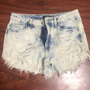 Distressed Ripped Jean Shorts